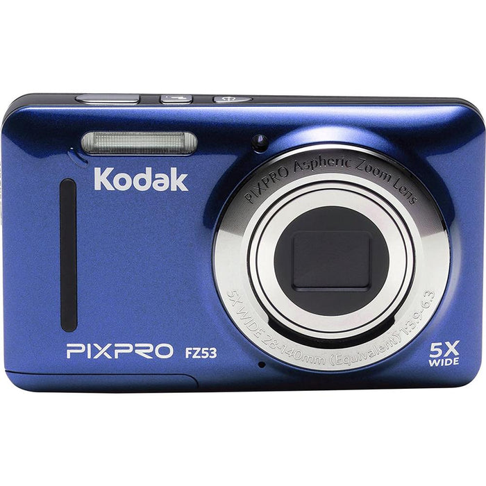Kodak  PIXPRO Friendly Zoom FZ53-BL 16MP Digital Camera w/ 5X Optical Zoom 2.7" LCD