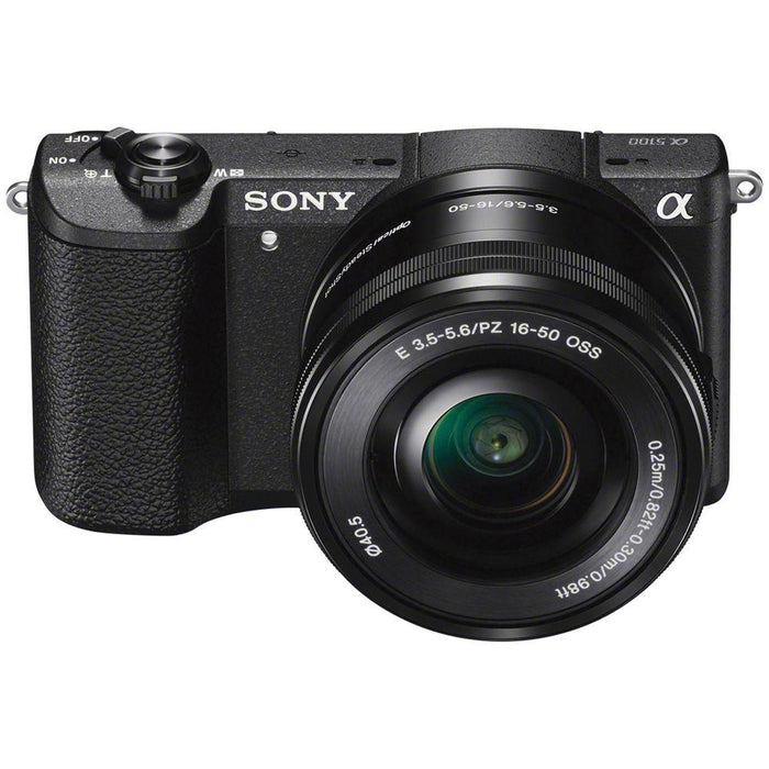Sony Alpha a5100 24.3MP HD 1080p Mirrorless Digital Camera with 16-50mm Lens - Black