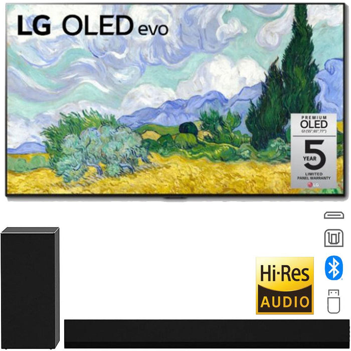 LG OLED55G1PUA 55" OLED evo Gallery TV (2021 Model) Bundle with GX Soundbar