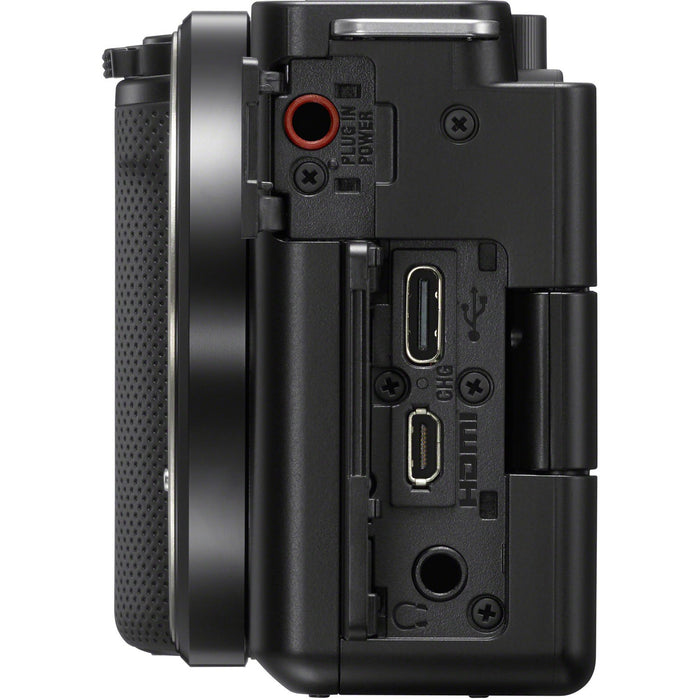 Sony ZV-E10 Mirrorless Alpha APS-C Vlog Camera Body + 16-50mm Zoom Lens Black Bundle