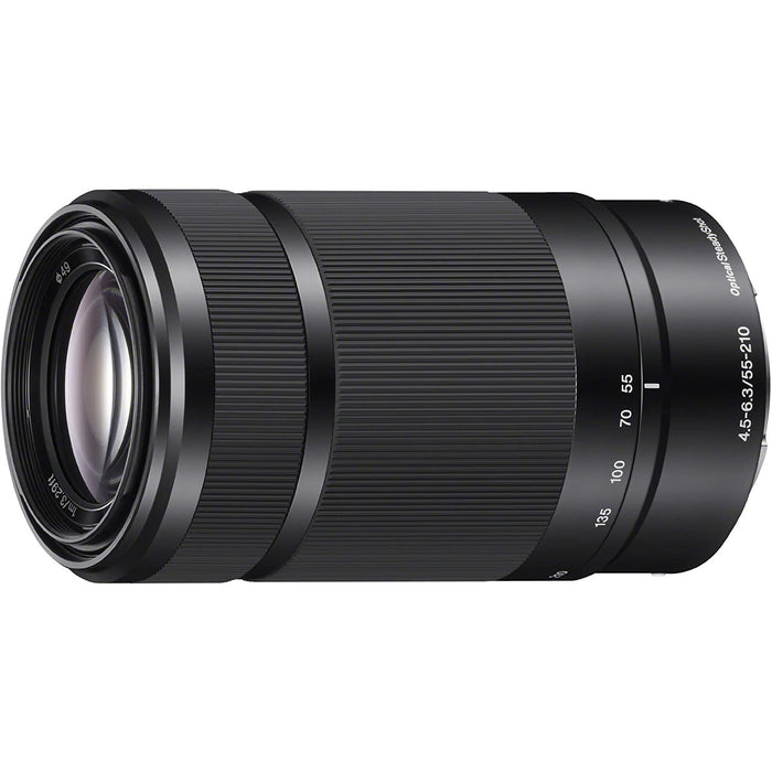 Sony ZV-E10 Mirrorless Vlog Camera 2 Lens Kit 16-50mm 55-210mm + ACCVC1 Black Bundle