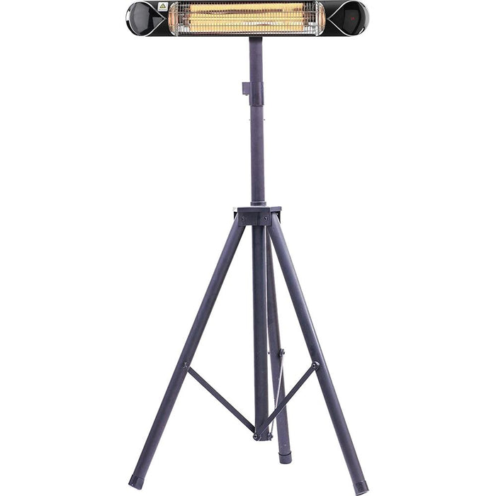 Hanover HAN1052IC 35.4" Electric Carbon Infrared Heater, Tripod and Remote, Black