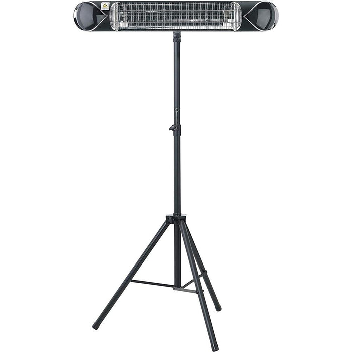 Hanover HAN1052IC 35.4" Electric Carbon Infrared Heater, Tripod and Remote, Black