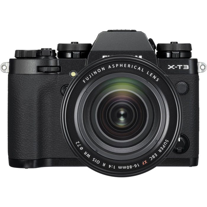 Fujifilm X-T3 Mirrorless Digital Camera Body + 16-80mm Lens Content Creator Bundle Black