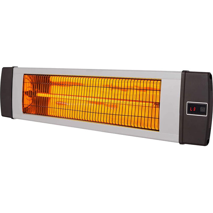 Hanover HAN1041IC 34.6" Electric Carbon Infrared Heater with Remote, Silver