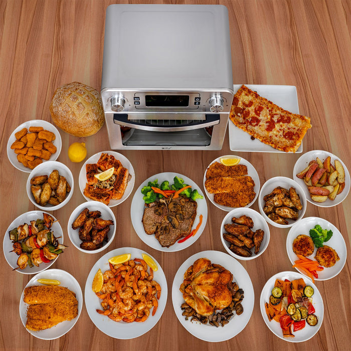 Deco Chef 24QT Countertop Toaster Air Fryer Oven  + Bonus Deco Chef 16 Piece Knife Set