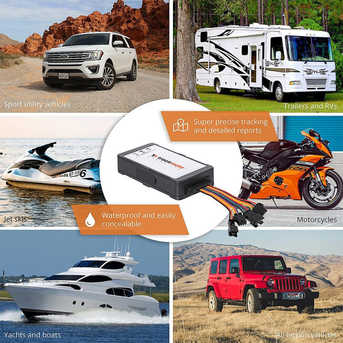 TrackmateGPS HYDRO LTE Waterproof 4G GPS Vehicle Tracker (5-Pack)