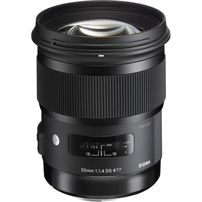 Sigma 50mm f/1.4 DG HSM ART Lens for Canon EF Mount DSLR Cameras (Renewed) +64GB Card