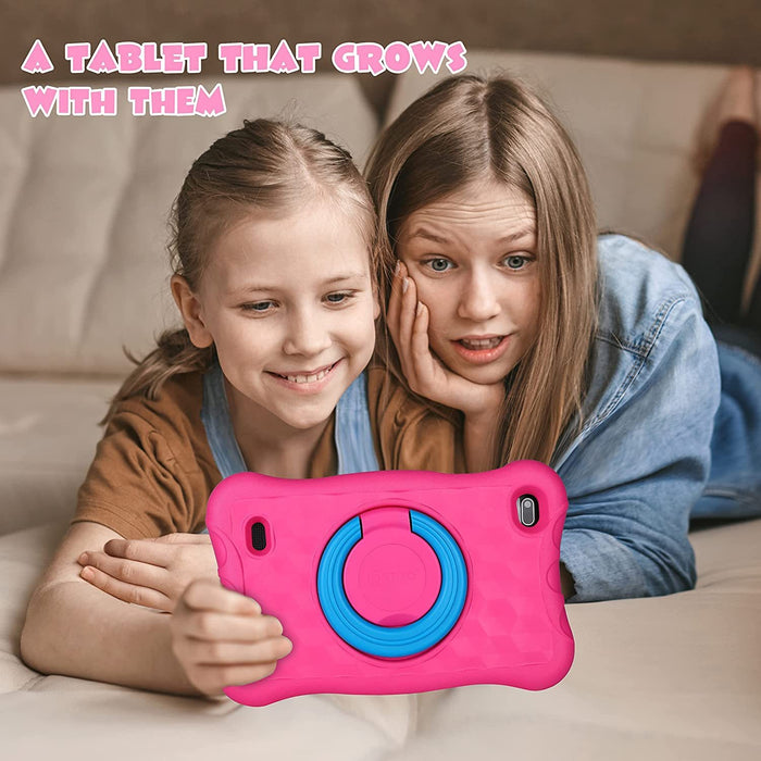 Contixo 7" Kids Tablet, IPS, 2GB/32GB, Dual Cameras with Digital Stylus Pen - Pink