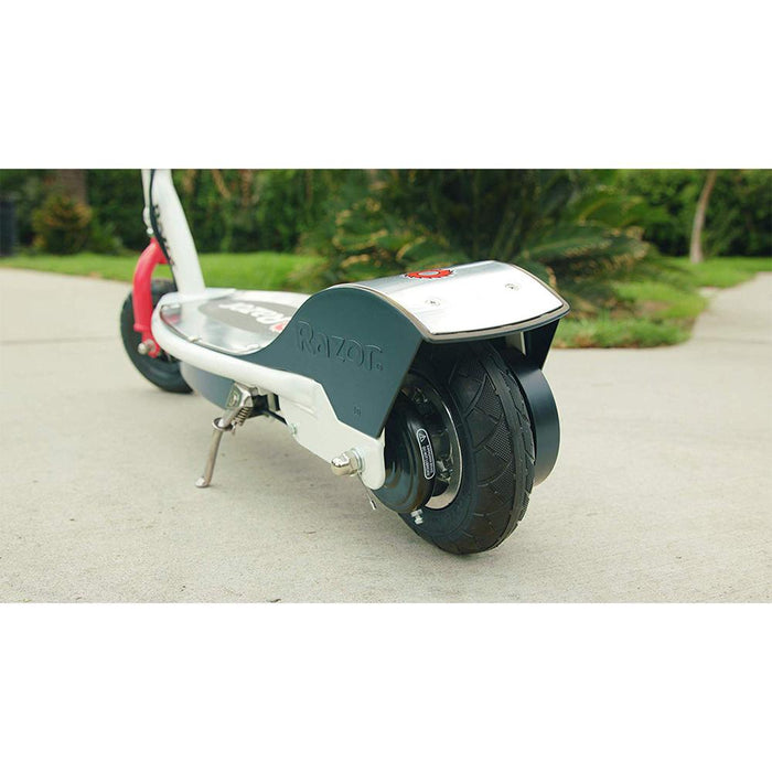 Razor 13112410 E200 Electric Scooter White/Red w/ Veglo Wearable Rear Light System