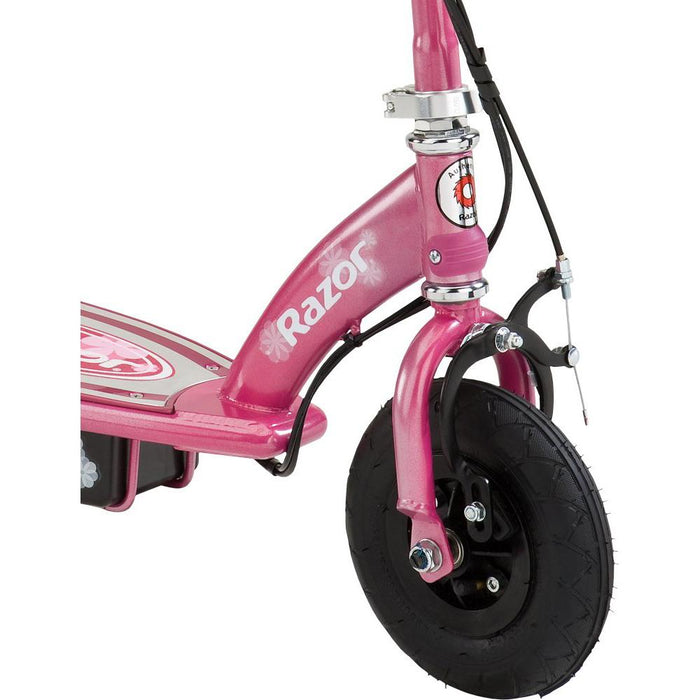 Razor 13111263 E100 Electric Scooter, Sweet Pea with Warranty Bundle