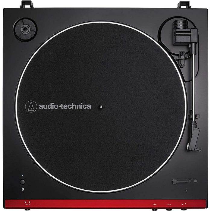 Audio-Technica AT-LP60XBT-RD Fully Automatic Bluetooth Stereo Belt-Drive Turntable Refurbished