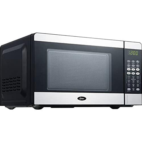 Oster OGCMV207S2-07 17.6" 0.7 cu. ft. 700W Countertop Microwave, Stainless Steel