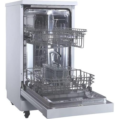 Danby 18  Portable Dishwasher 8 Place Settings SS Interior 4 Wash Programs