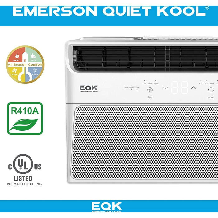 Emerson Quiet Kool EARE8RD1 8,000 BTU 115V Window Air Conditioner and Heater, White