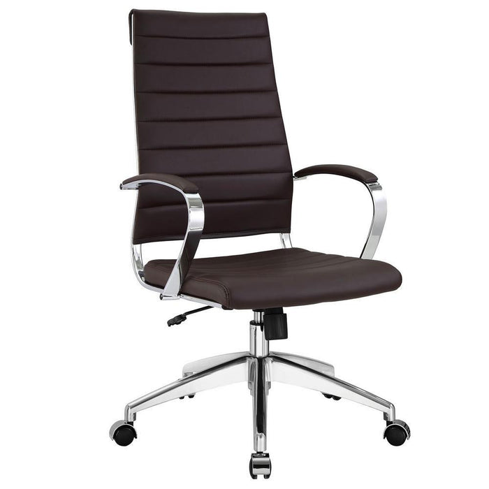 Modway Jive Highback Office Chair in Brown 2 Pack