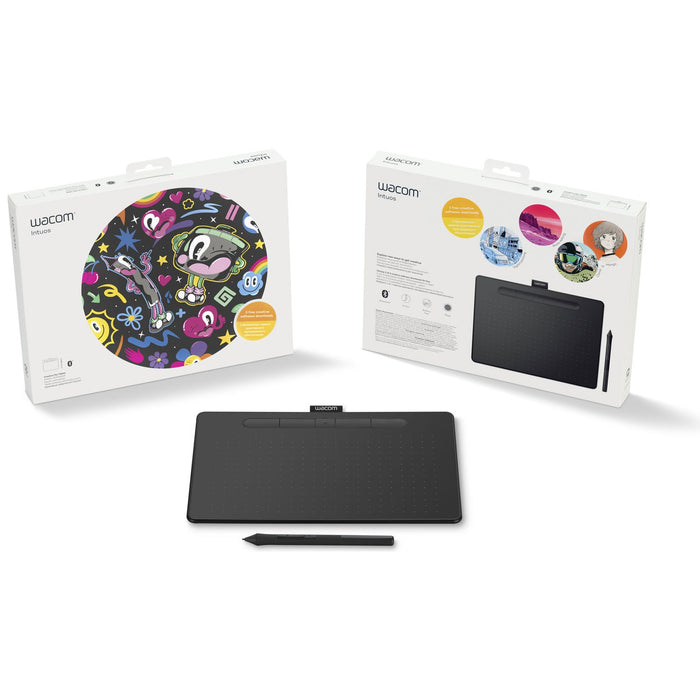 Wacom CTL6100WLK0 Intuos Creative Pen Tablet Bluetooth - M (Renewed) + Protection Pack
