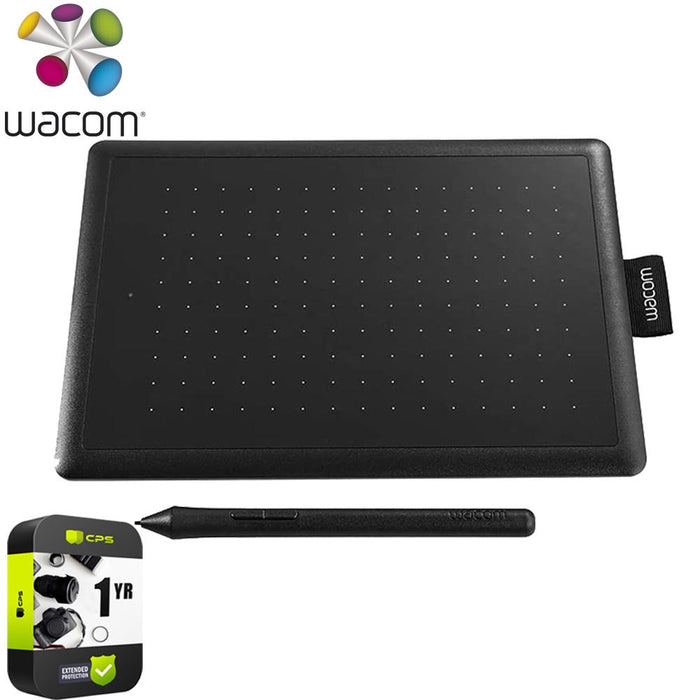 Wacom One Drawing Tablet, Small, PC and Mac (CTL472K1A) (Renewed) + Protection Pack