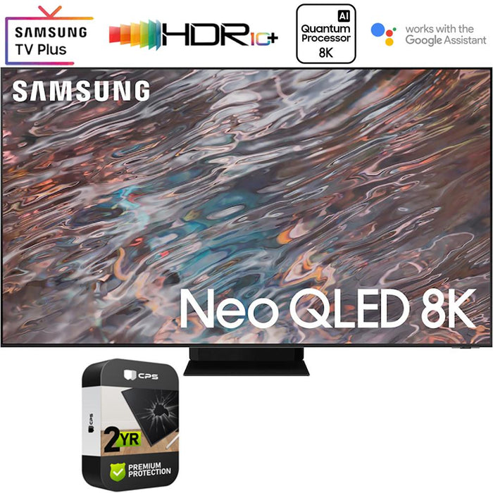 Samsung QN85QN800A 85 Inch Neo QLED 8K Smart TV (2021) Renewed + 2 Year Protection Plan