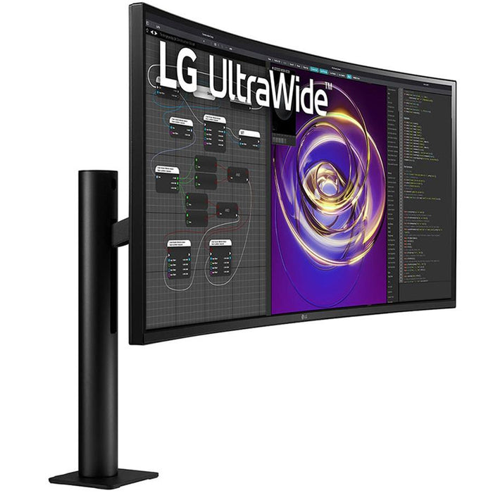 LG 34" 21:9 Curved UltraWide QHD Dual PC Monitor (34WP88C-B) + Warranty Pack