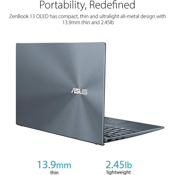 Asus ZenBook 13.3" Ultra-Slim Intel i7-1165G7 8/512GB SSD Laptop + Wireless Mouse Pac