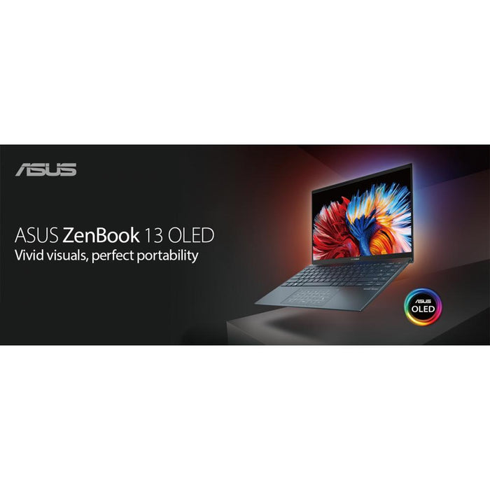 Asus ZenBook 13.3" Ultra-Slim Intel i7-1165G7 8/512GB SSD Laptop + Wireless Mouse Pac