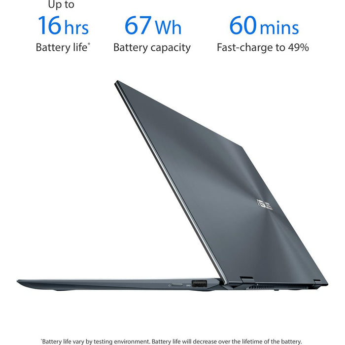 Asus ZenBook Flip 13.3" Intel i7-1165G7 16/512GB Touch Laptop + Wireless Mouse Bundle