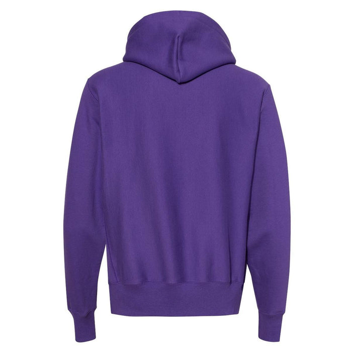 Champion Reverse Weave Hooded Sweatshirt, Men's L, Purple