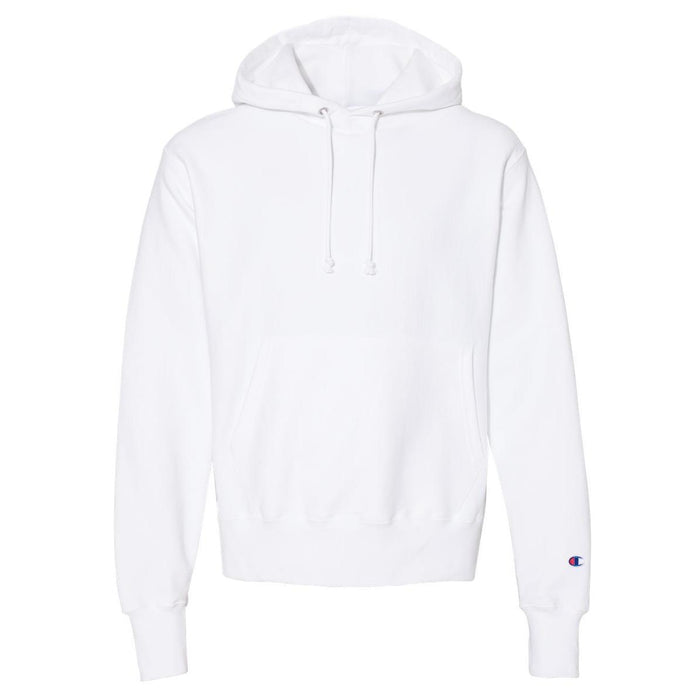 Champion Reverse Weave Hooded Sweatshirt, Men's L, White