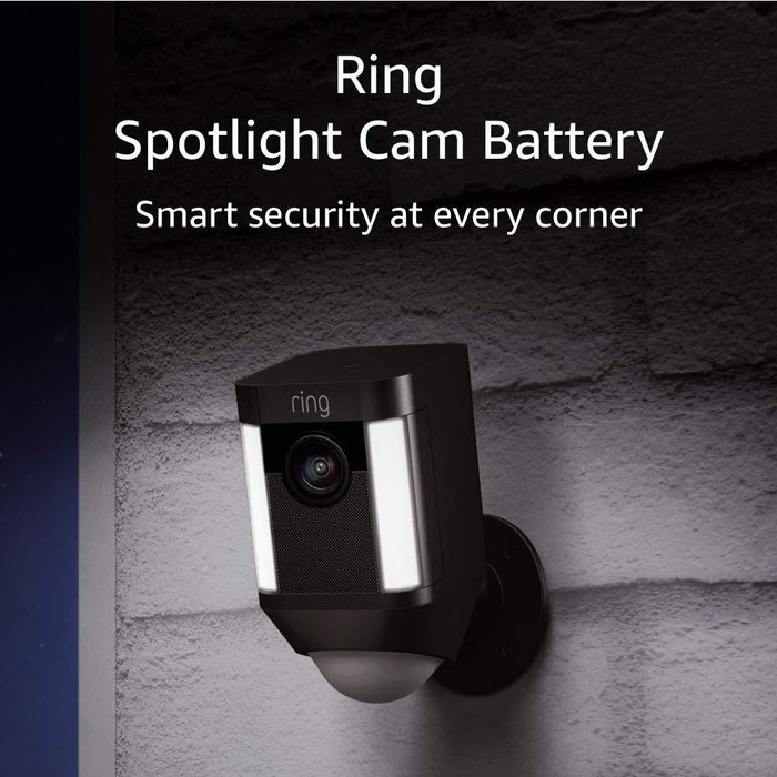 Ring Spotlight Cam (Battery) Security Camera in Black - 8SB1S7-BEN0