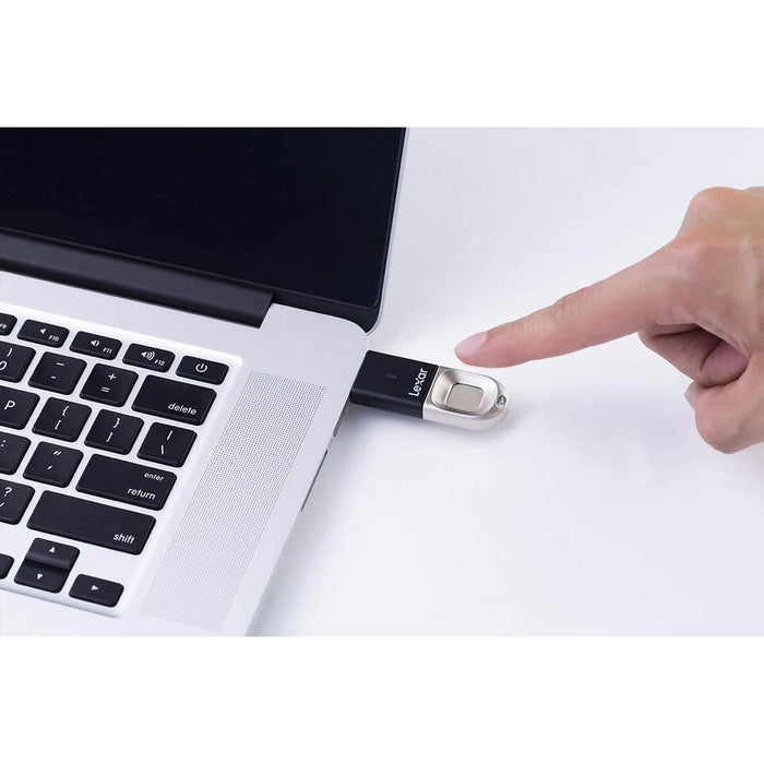 Lexar JumpDrive Fingerprint Secured 256GB USB 3.0 Flash Drive 2 Pack