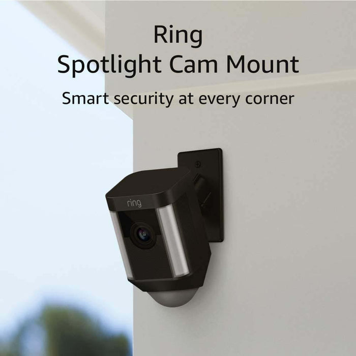 Ring Spotlight Cam Mount Hardwired HD Security Camera in Black - 8SH5P7-BEN0