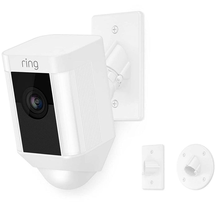 Ring Spotlight Cam Mount Hardwired HD Security Camera in White - 8SH5P7-WEN0