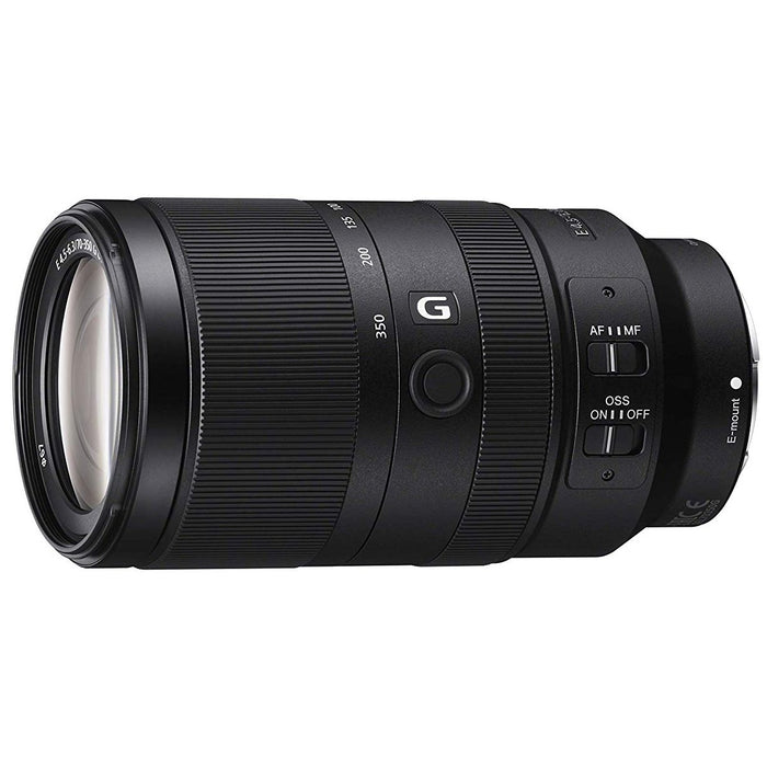 Sony ZV-E10 Mirrorless APS-C Vlog Camera Body + 70-350mm G OSS Lens White Bundle