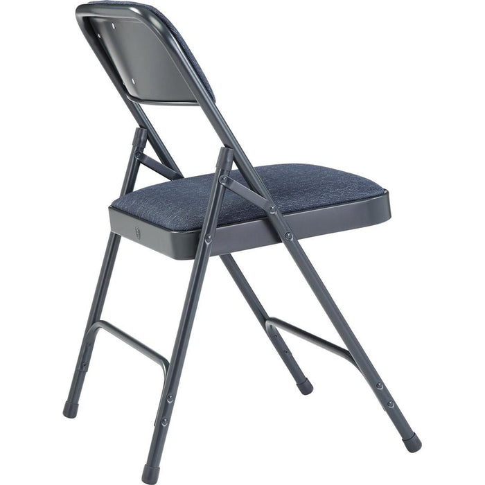 National Public Seating 2200 Series Fabric Upholstered Folding Chair (Pack of 4), Imperial Blue