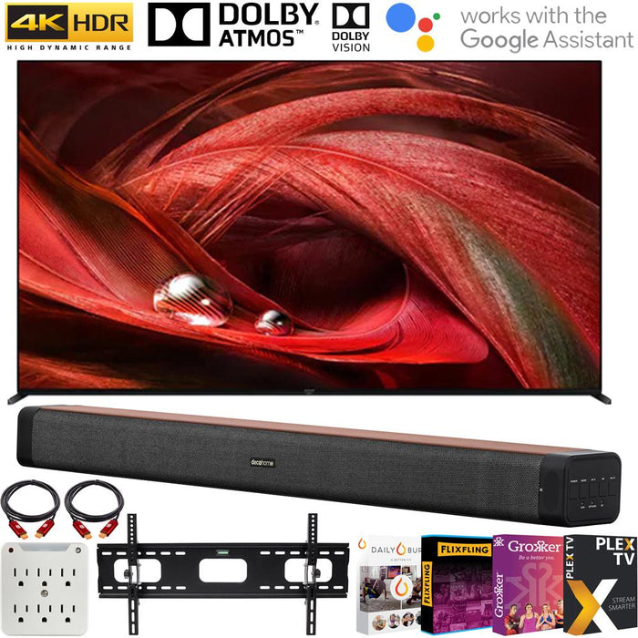 Sony XR75X95J 75" X95J 4K UHD Full Array LED Smart TV (2021) + Deco Soundbar Bundle