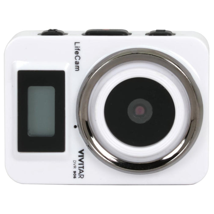 Vivitar DVR906HD-WHT Lifecam Digital Lifelogger, White + Accessory Bundle