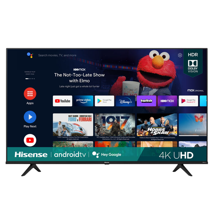 Hisense 43" A6G Series 4K UHD Smart Android Dolby Vision TV HDR 2021 + Soundbar Bundle