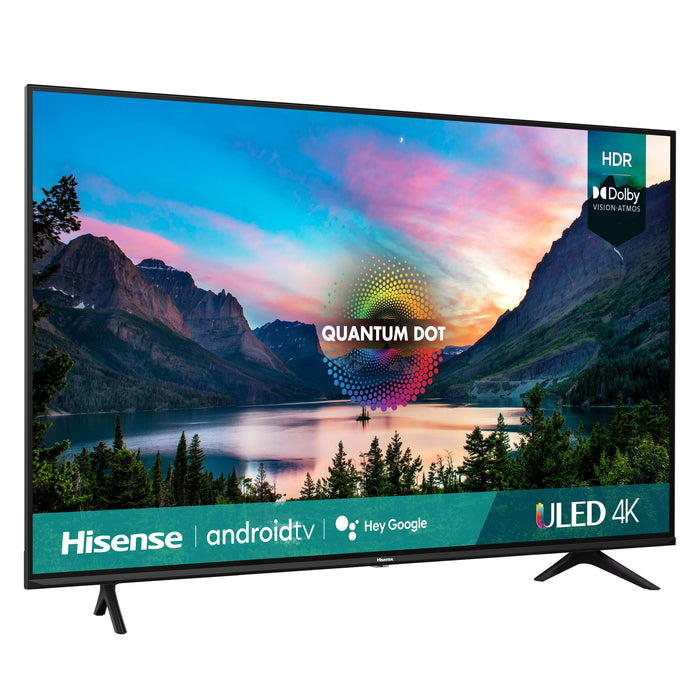 Hisense 55 Inch U6G Series 4K ULED Quantum HDR Smart TV 55U6G (2021) + Soundbar Bundle