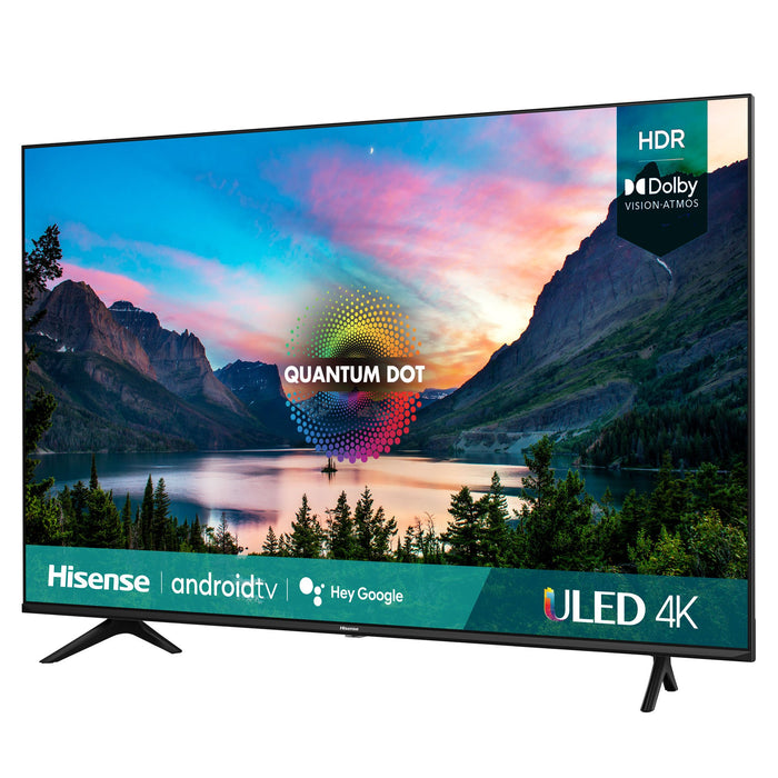 Hisense 75 Inch U6G Series 4K ULED Quantum HDR Smart TV 75U6G (2021) + Soundbar Bundle