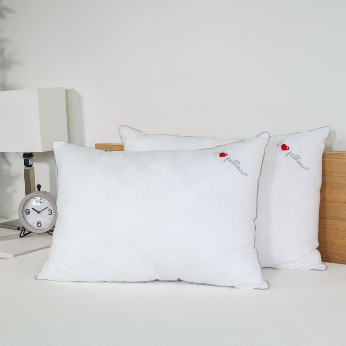 I Love Pillow Cumulus Gel-Coated Fiber Queen-Size Pillow, 2-Pack (F13-2CM)