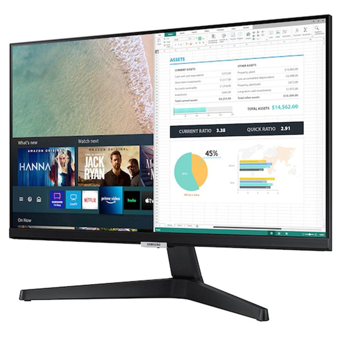 Samsung 24" M5 FHD 1080p Smart PC Monitor and Streaming TV with Mouse Pad Bundle