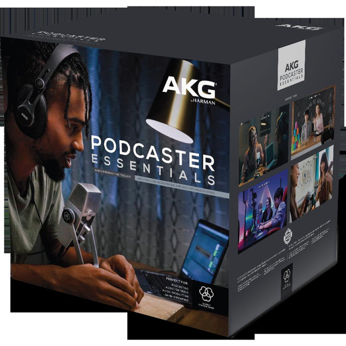 AKG Podcast Kit with AKG Lyra USB Microphone and AKG K371 Headphones - 5122010-00