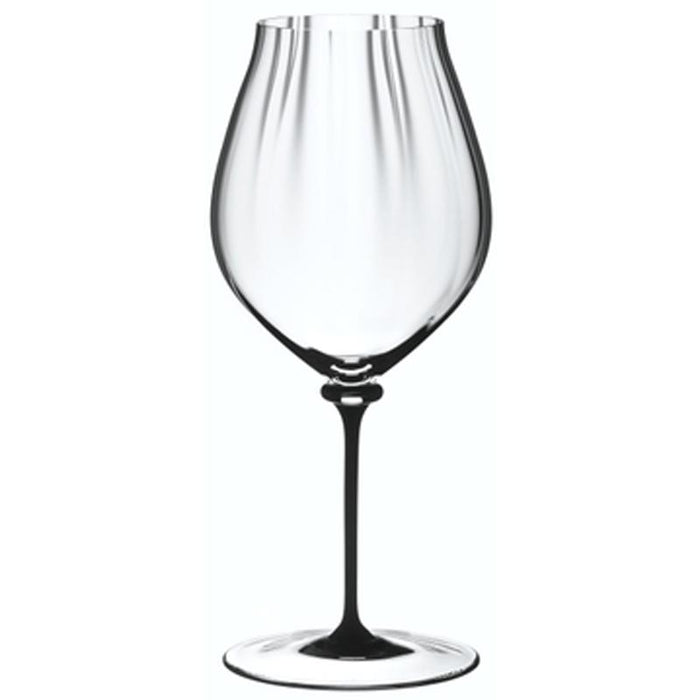 Riedel Fatto A Mano Performance Pinot Noir Glass, Black Stem, Single - 4884/67D