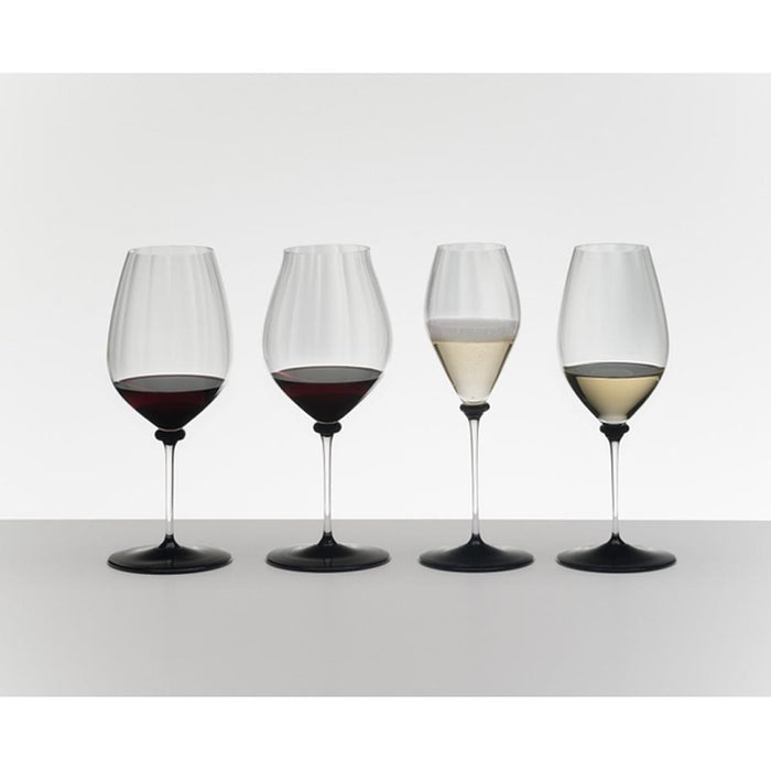 Riedel  Fatto A Mano Performance Riesling Glass, Black Base, Single - 4884/15N