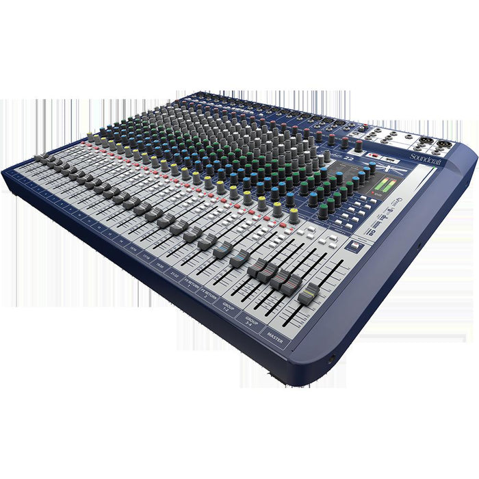 Soundcraft Signature 22 Mixer/Recording Interface, 22 Channels, USB I/O - 5049562