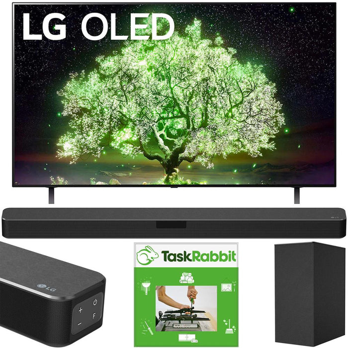 LG OLED65A1PUA 65" 4K HDR Smart TV w/ AI ThinQ (2021) +LG SN5Y Sound Bar Bundle