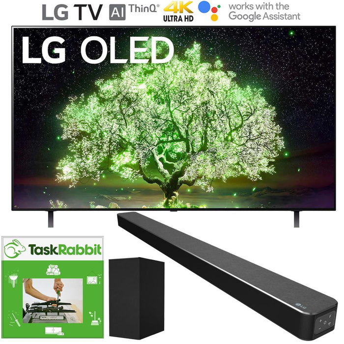 LG OLED77A1PUA 77" A1 Series 4K HDR Smart TV (2021) + LG SN6Y Soundbar Bundle
