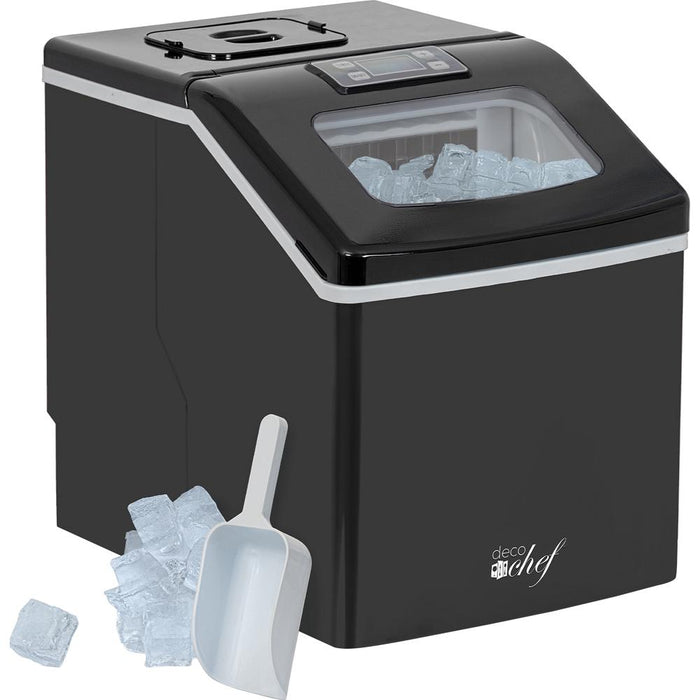 Deco Chef Countertop Portable Ice Maker for Home or Office, 40 lb/Day, Black - Open Box