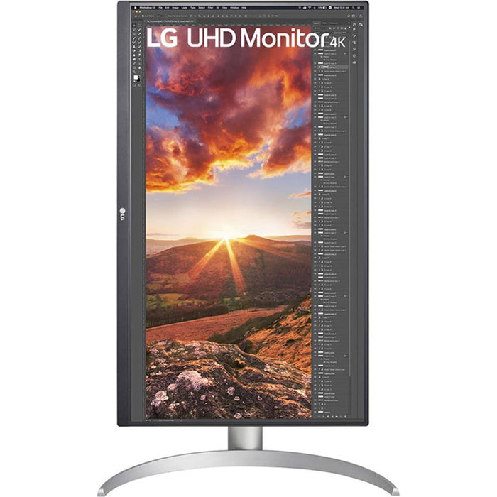 LG 27" 4K UHD (3840x2160) IPS Display VESA HDR400 USB-C PC Monitor - 27UP850-W